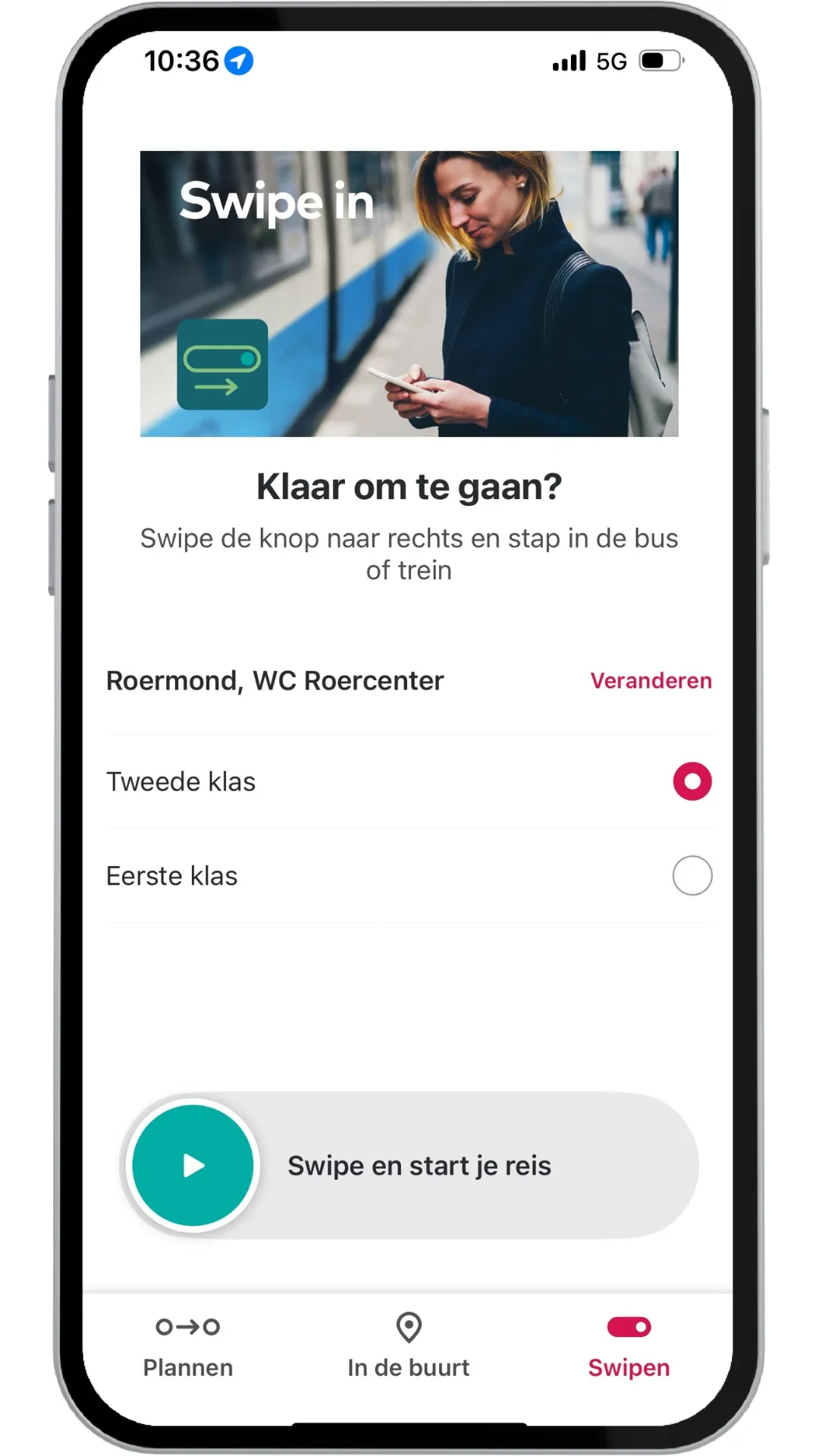 Startscherm swipe